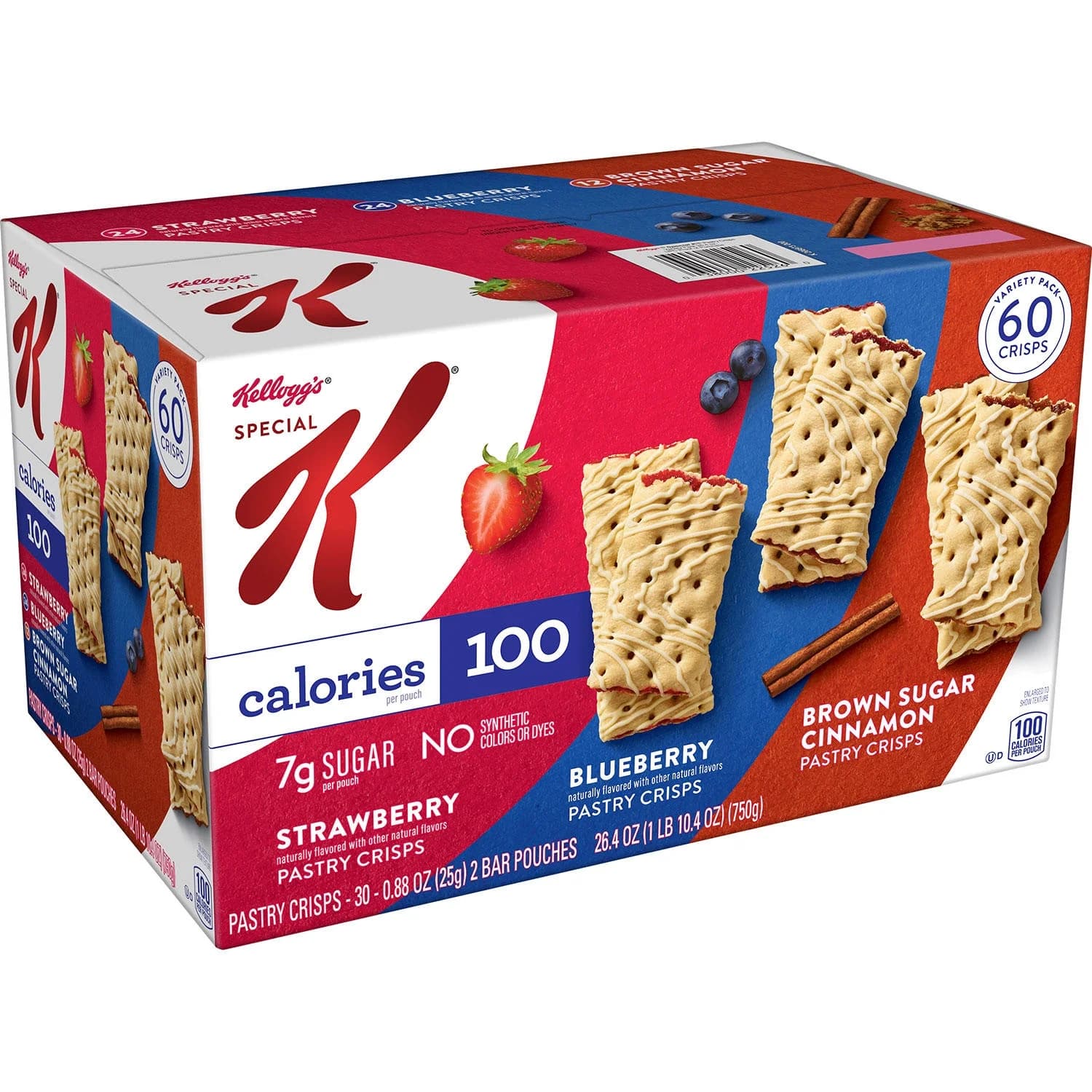 Kellogg's Special K Pastry Crisps, Variety Pack (60 ct.)