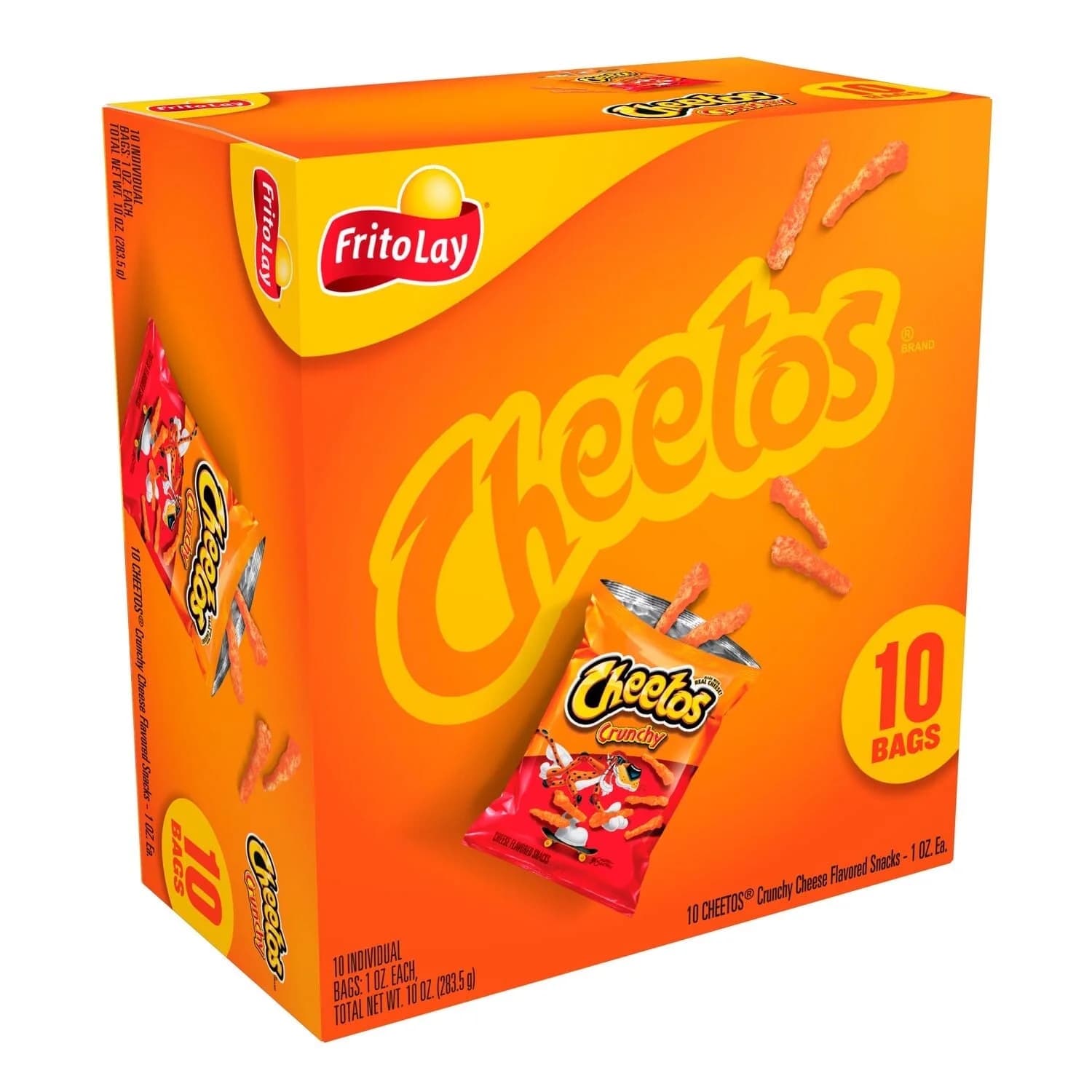 Cheetos Crunchy Cheese Flavored Snacks, 1 oz 10 Count - 3pack