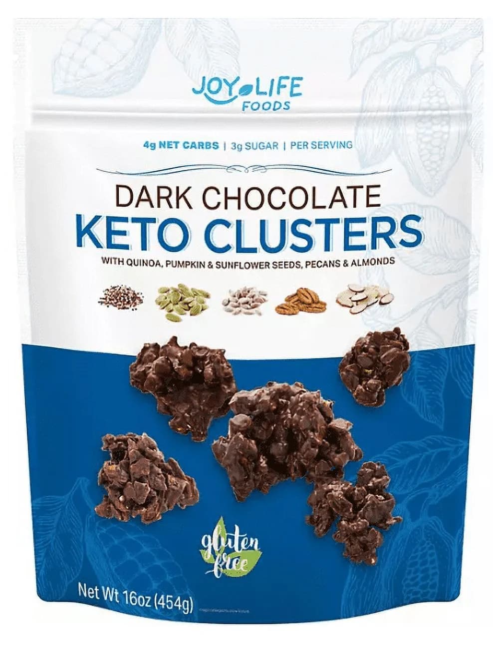 Joy Life Foods Dark Chocolate Keto Cluster 16 oz