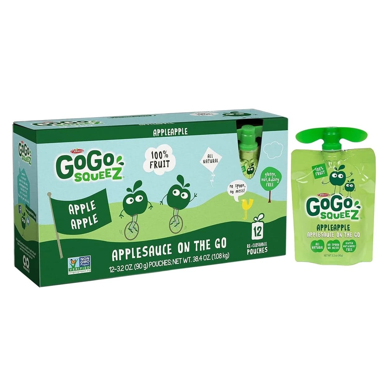 GoGo SqueeZ Applesauce Pouches 3.2 Ounce (32 Count)