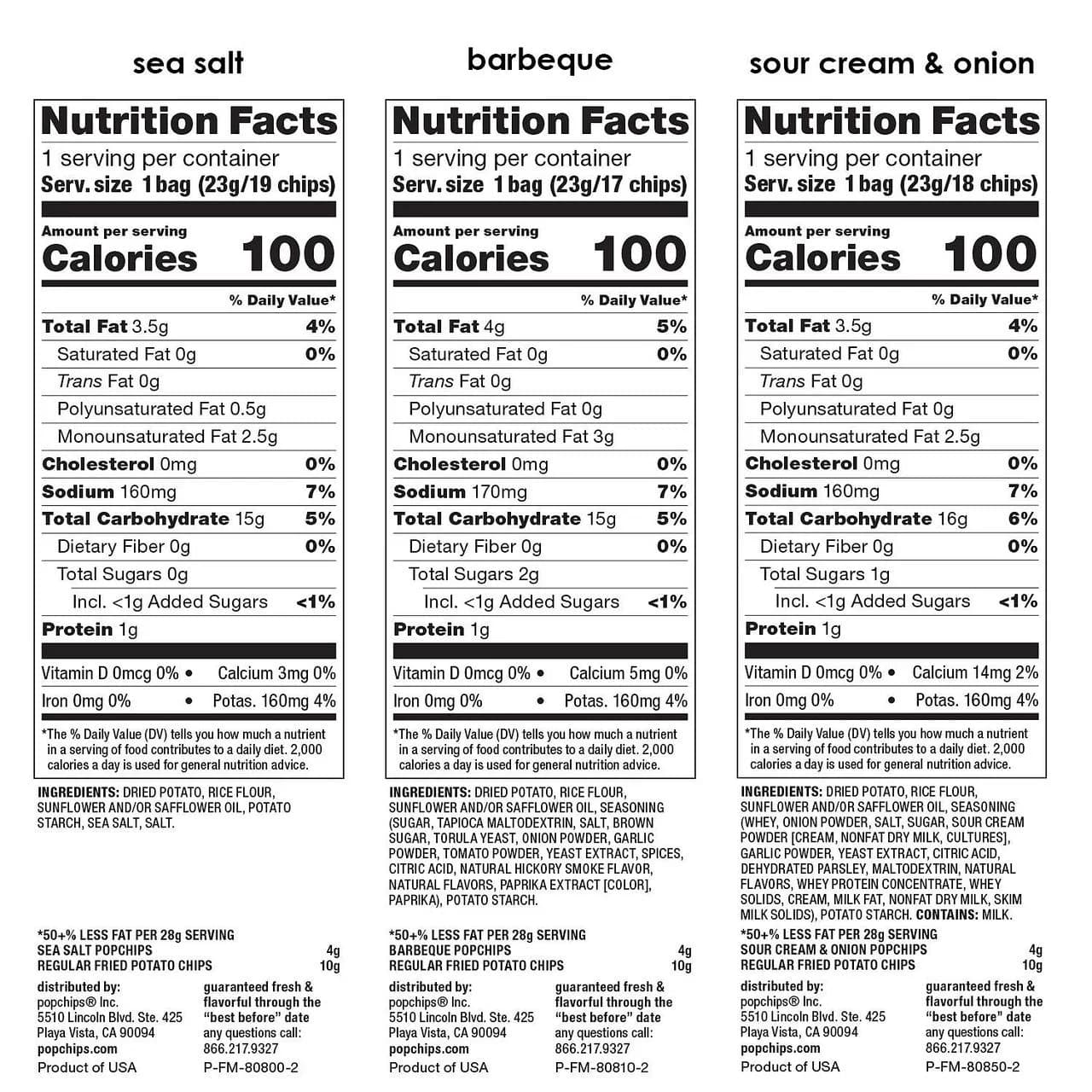 2 PACK | Popchips Potato Chips, Variety Pack, 0.8 oz, 30-count — view 3