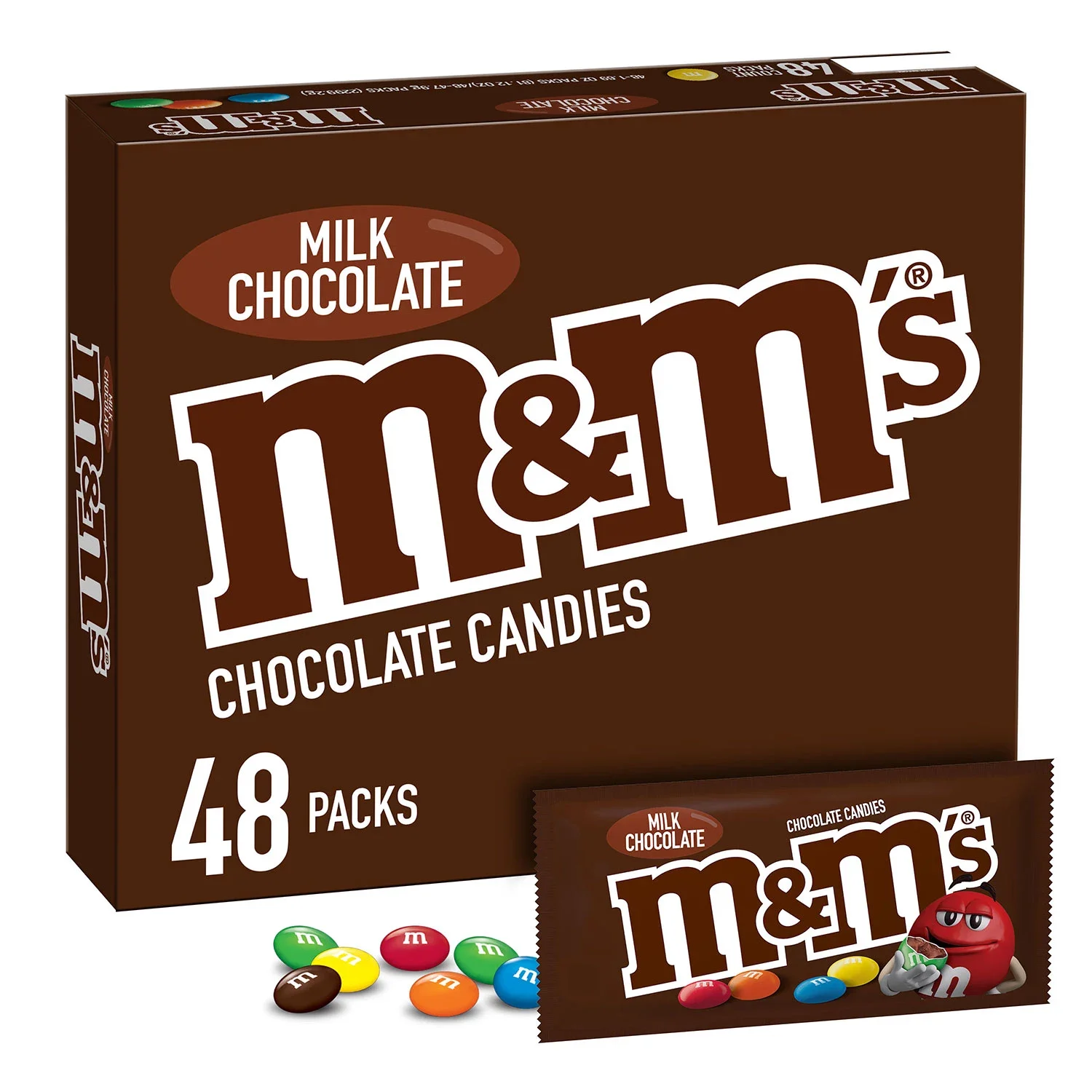 M&M'S Milk Chocolate Candy, Full Size Bulk Candy, 48 ct./1.69 oz. — view 6
