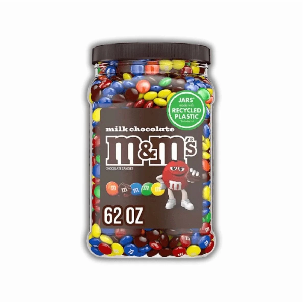 M&M’S Milk Chocolate Candy, 62 oz Jar