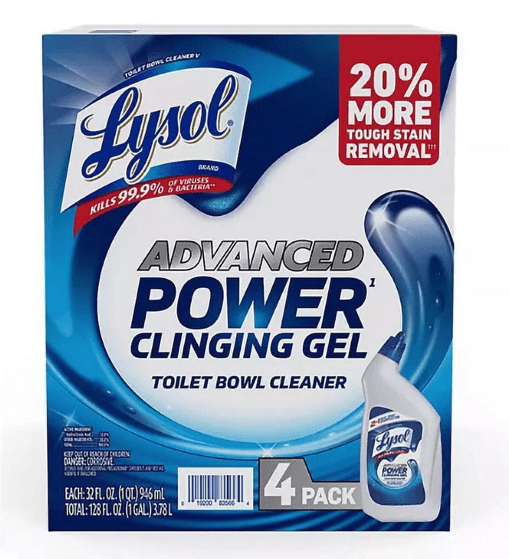 Lysol Advanced Toilet Bowl Gel Cleaner (32 fl. oz., 4 pk.)