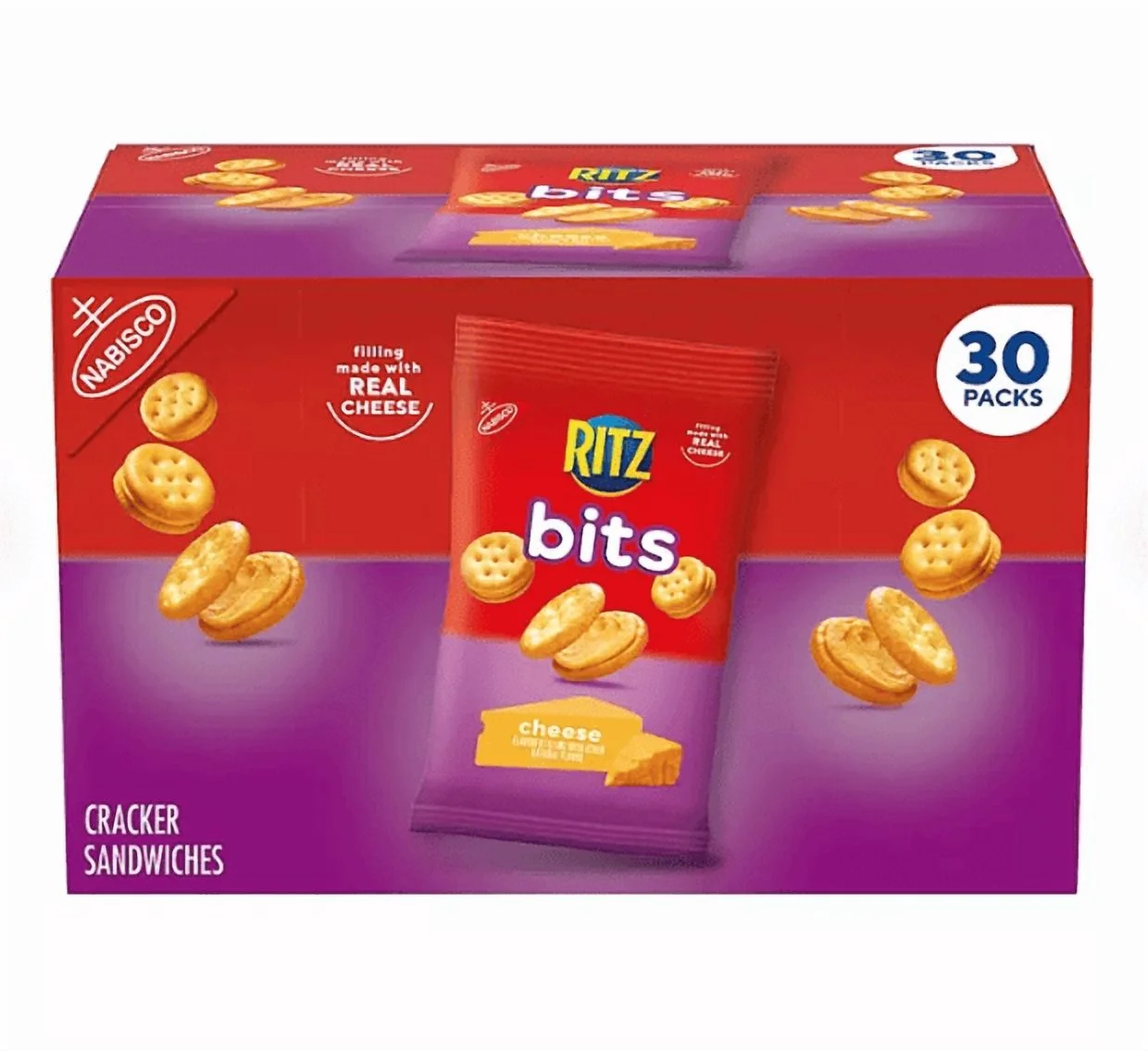RITZ Bits Cheese Sandwich Crackers, 1.5 oz., 30 pk.1