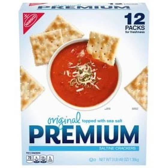 Premium Original Saltine Crackers, 4 oz., 12 pk. Pack of 2