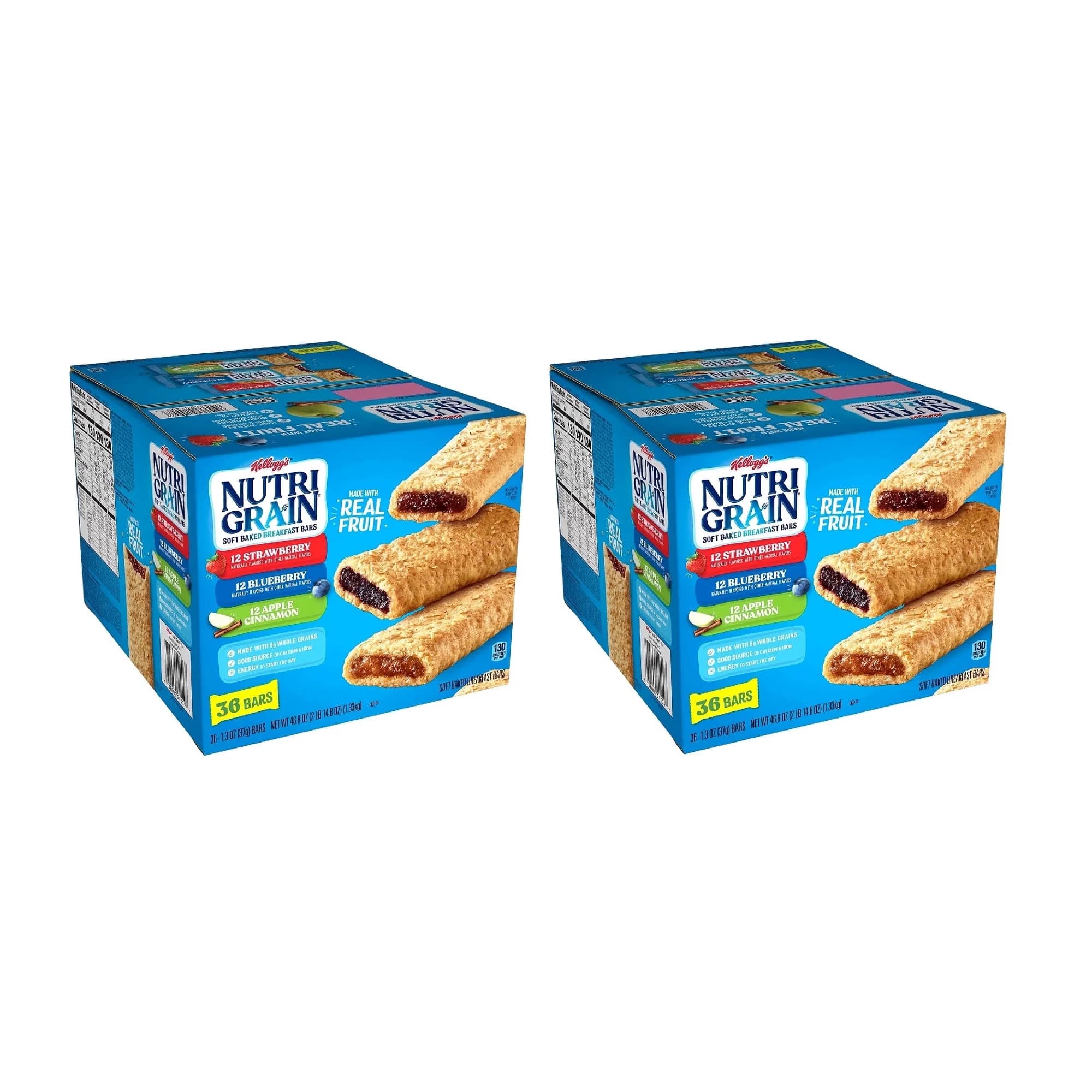 Kellogg's Nutri-Grain Bars Variety Pack (1.3 oz., 36 pk.) 2PK