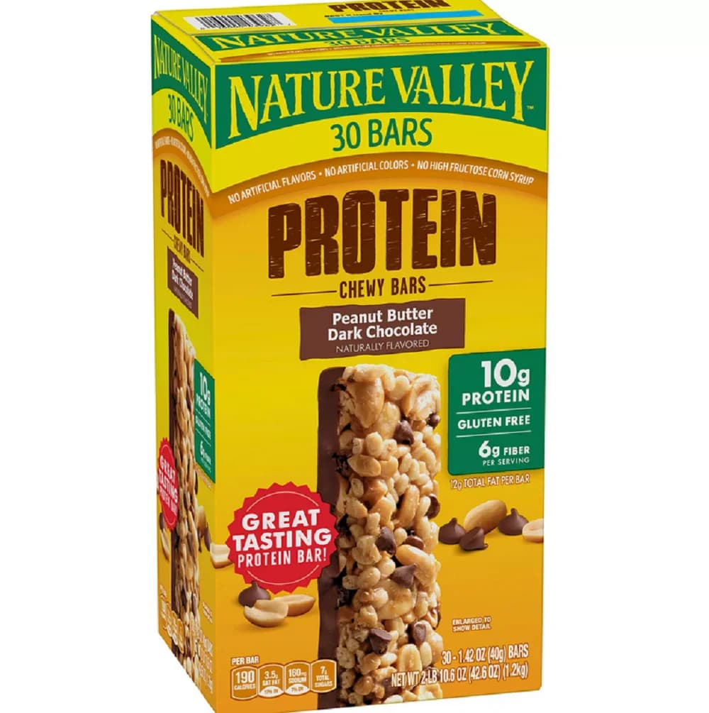Nature Valley Protein Peanut Butter Dark Chocolate Chewy Bars 36.92 oz — view 7