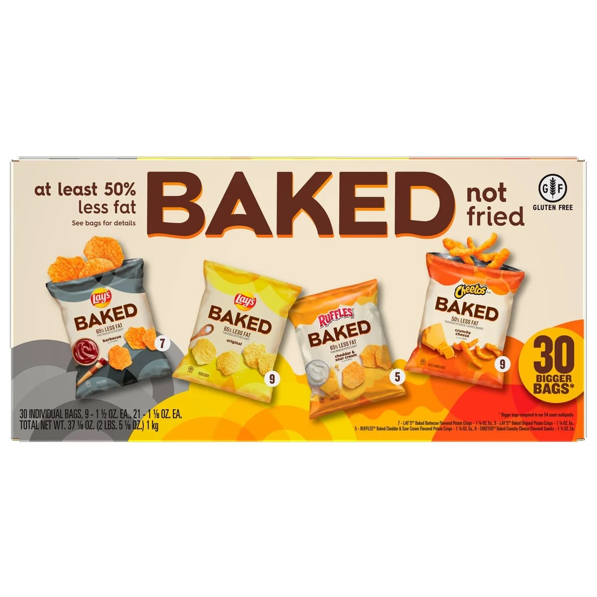 Frito Lay Snacks Baked Variety Pack 37 1/8 Oz, 30 Count — view 5