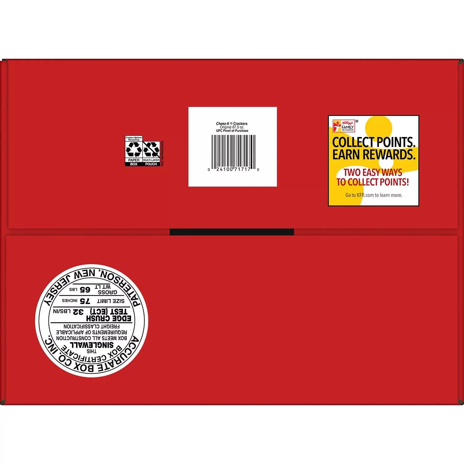 Cheez-It Baked Snack Cheese Crackers, Original (67.5 Oz. Box , 45 Ct.) — view 3