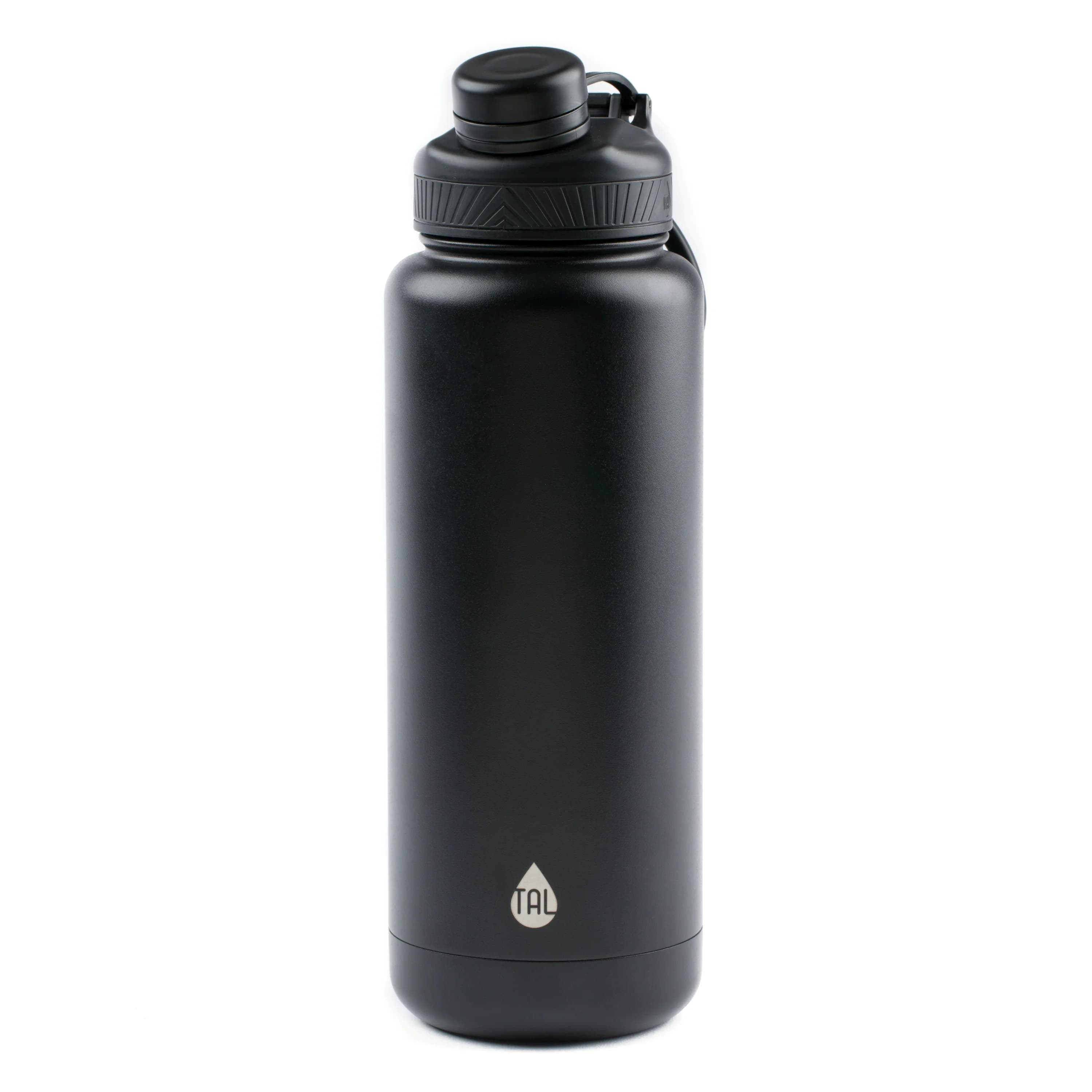 TAL 40 oz Insulated Stainless Steel Water Bottle Black