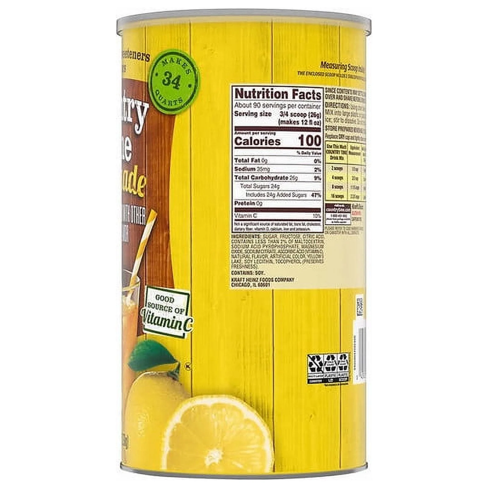 2 Pack | Country Time Drink Mix, Lemonade, 82.5 oz — view 3