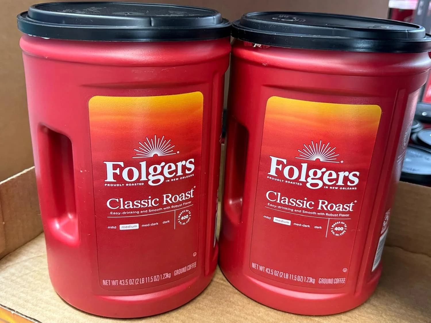 Folger Classic Roast Ground Coffee Medium Roast (2 pack) 43.5 oz. — view 4