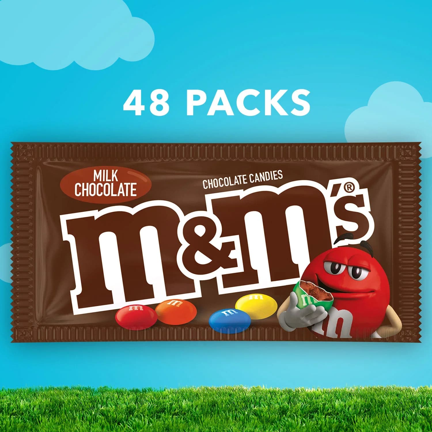 M&M'S Milk Chocolate Candy, Full Size Bulk Candy, 48 ct./1.69 oz. — view 3