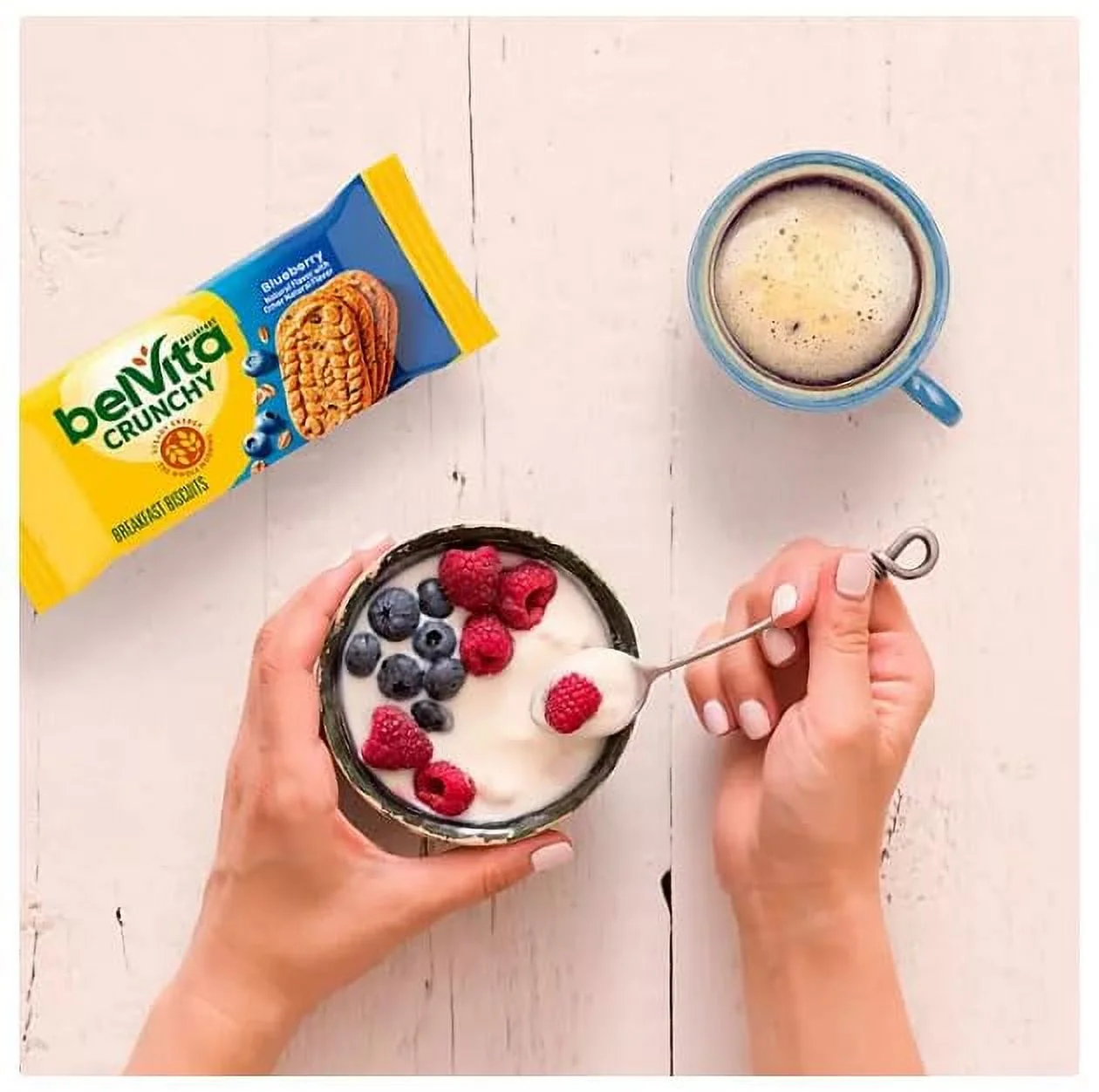 Belvita Crunchy Blueberry Breakfast Biscuits 25 Packs, 4 Biscuits Per Pack — view 7
