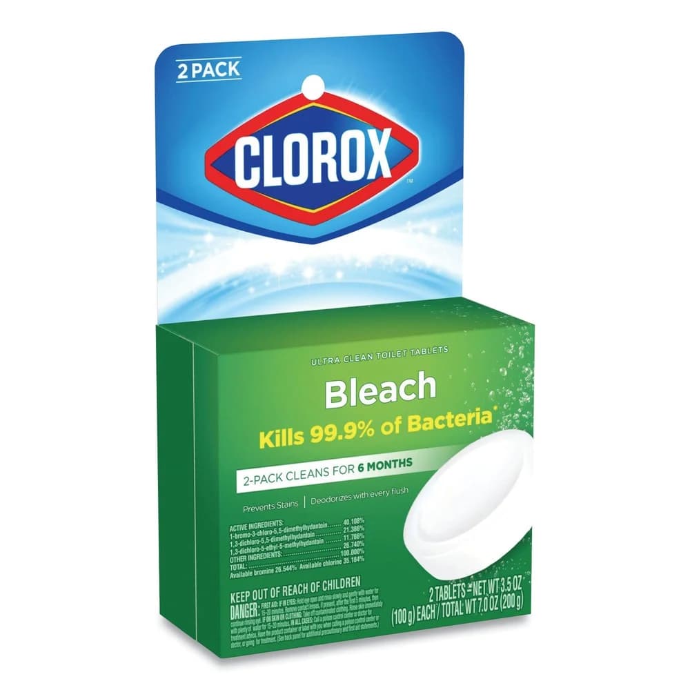 (6 pack) Clorox Bleach Automatic Toilet Bowl Cleaner Tablets, 2 Pack