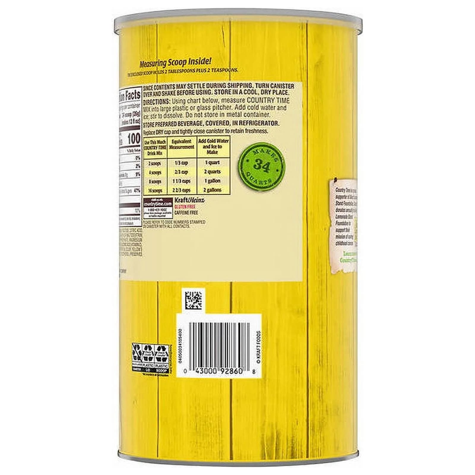 2 Pack | Country Time Drink Mix, Lemonade, 82.5 oz — view 6