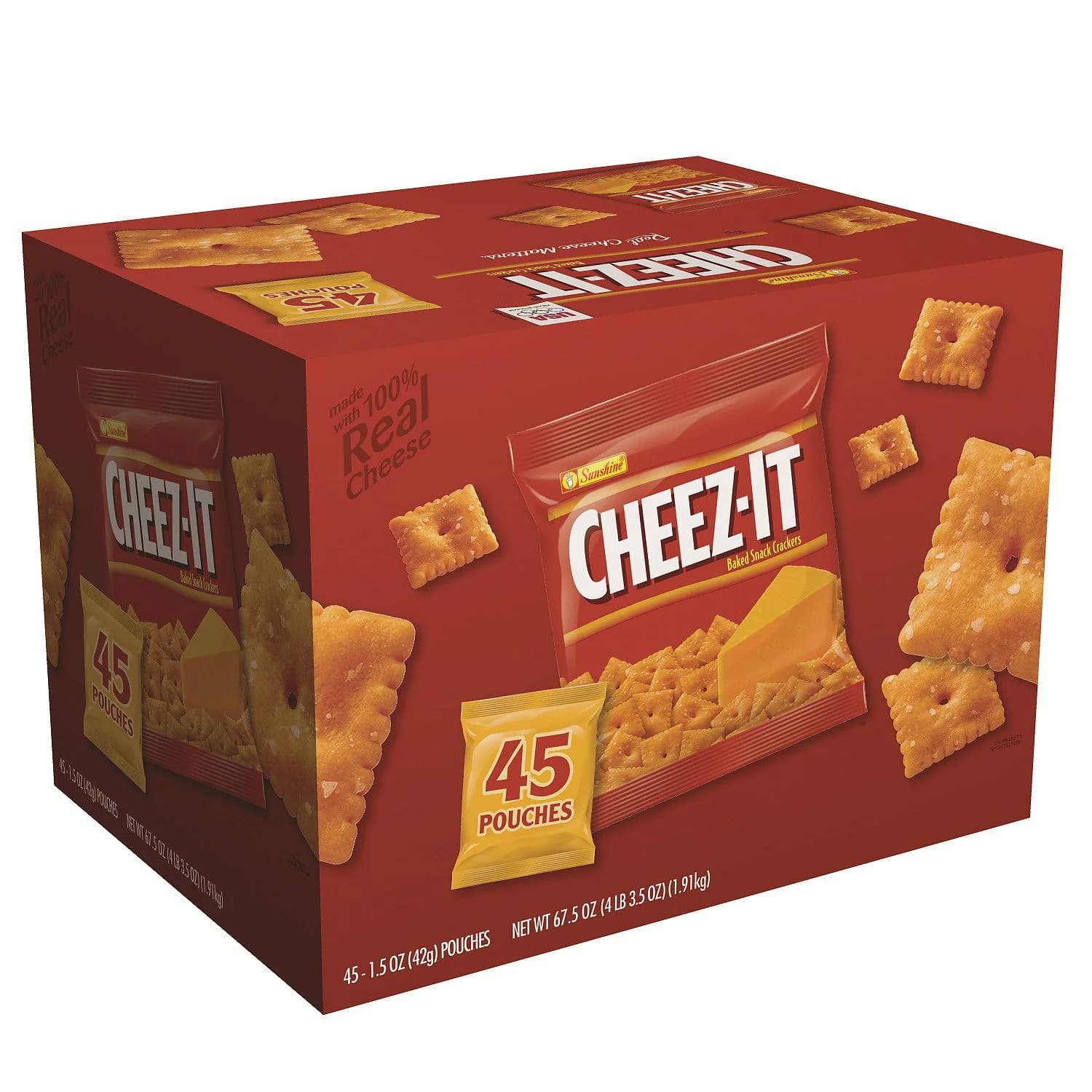 Cheez-It Original Crackers Snack Packs (1.5 oz., 45 ct.)
