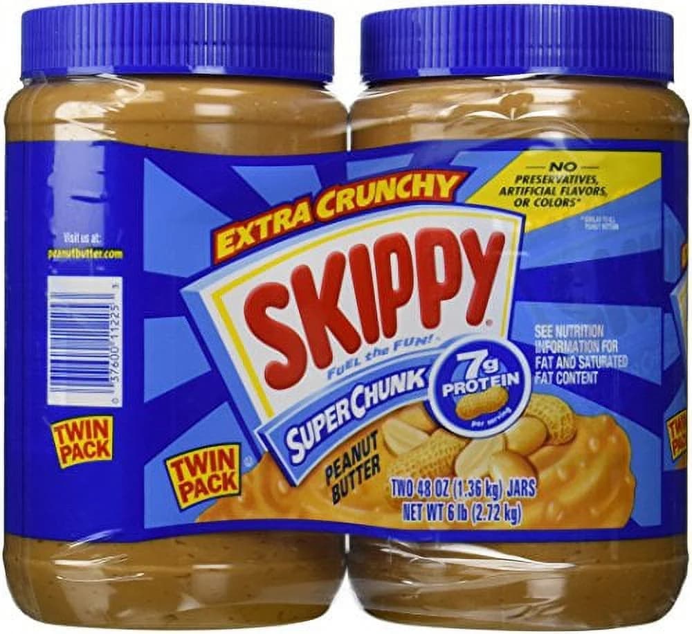 Skippy Chunky Peanut Butter-48 oz, 2 ct by Skippy