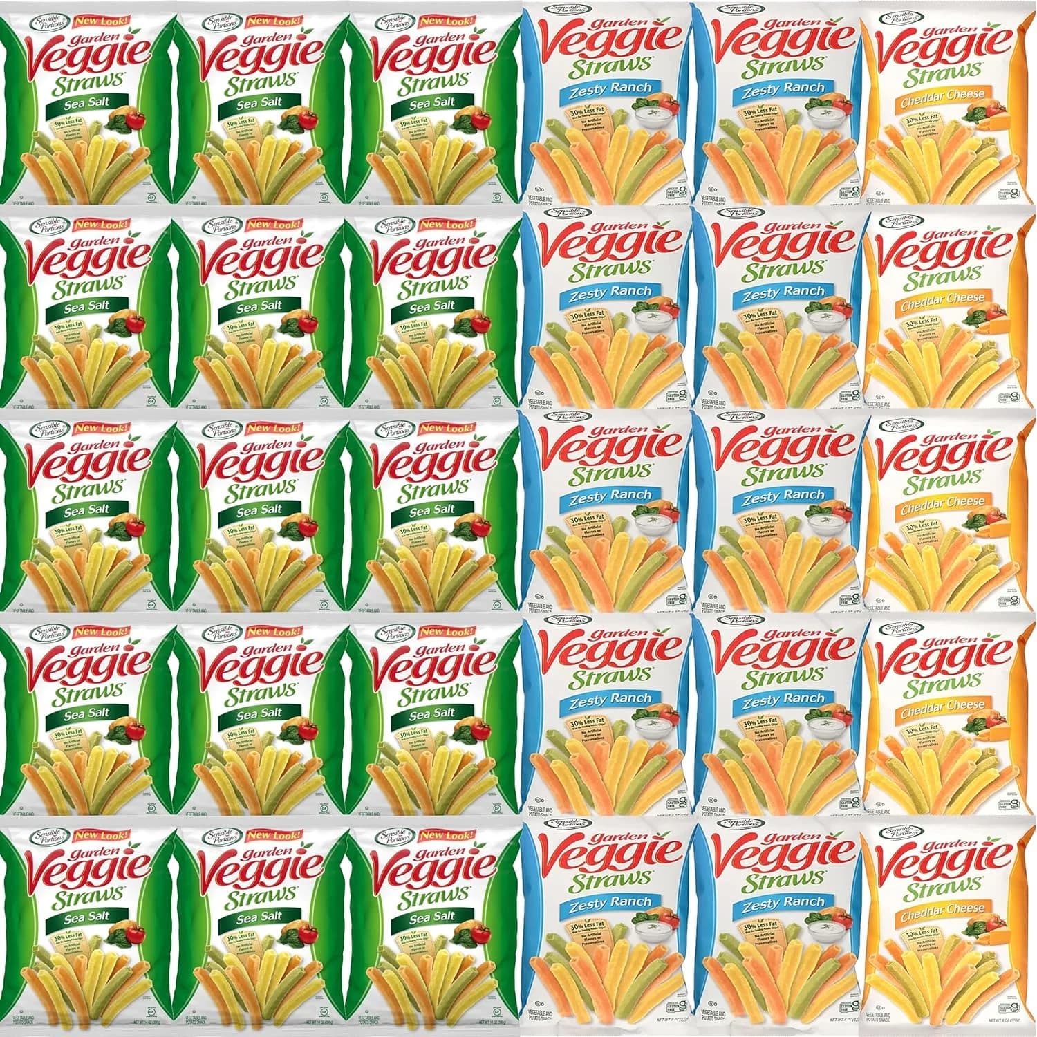 Garden Veggie Straw Variety Pack (30 Count)