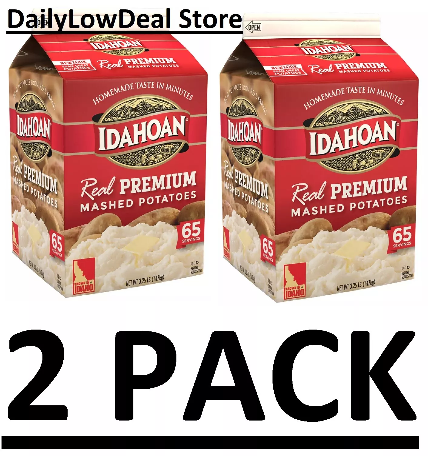 2 PACK - Idahoan Real Premium Mashed Potatoes (3.25 lbs.) — view 2
