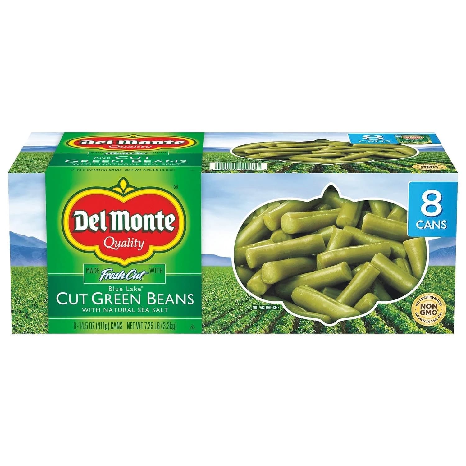Del Monte Cut Green Beans (14.5 oz., 8 pk.) — view 2