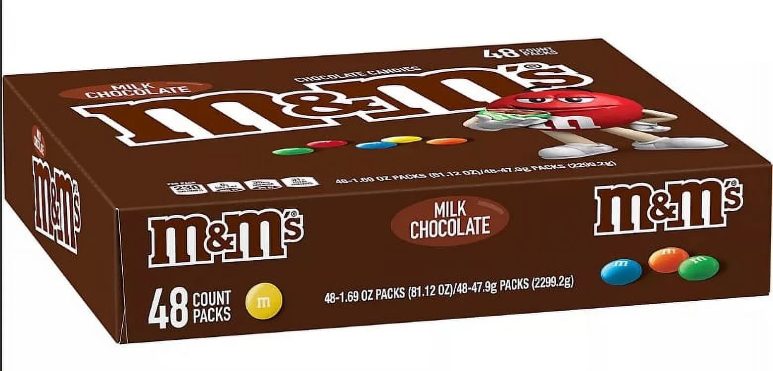 M&M'S Milk Chocolate Candy, Full Size Bulk Candy, 48 ct./1.69 oz. — view 2