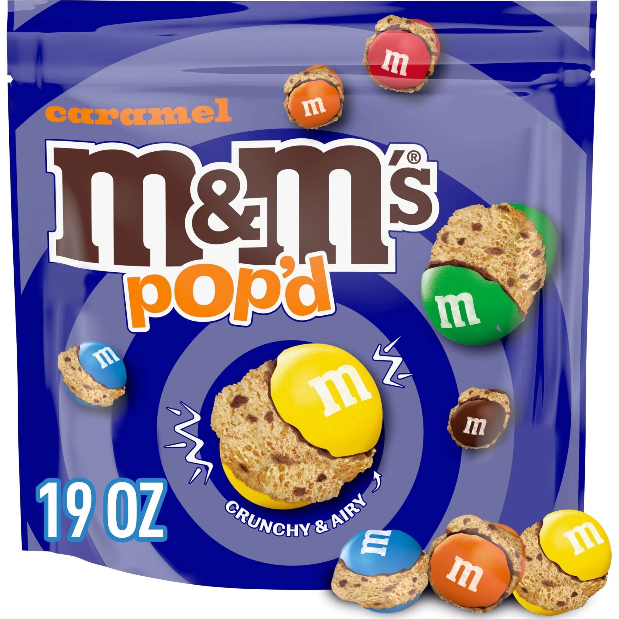 M&M'S Pop'd Caramel Chocolate Crunchy Candy, 19 oz. — view 2